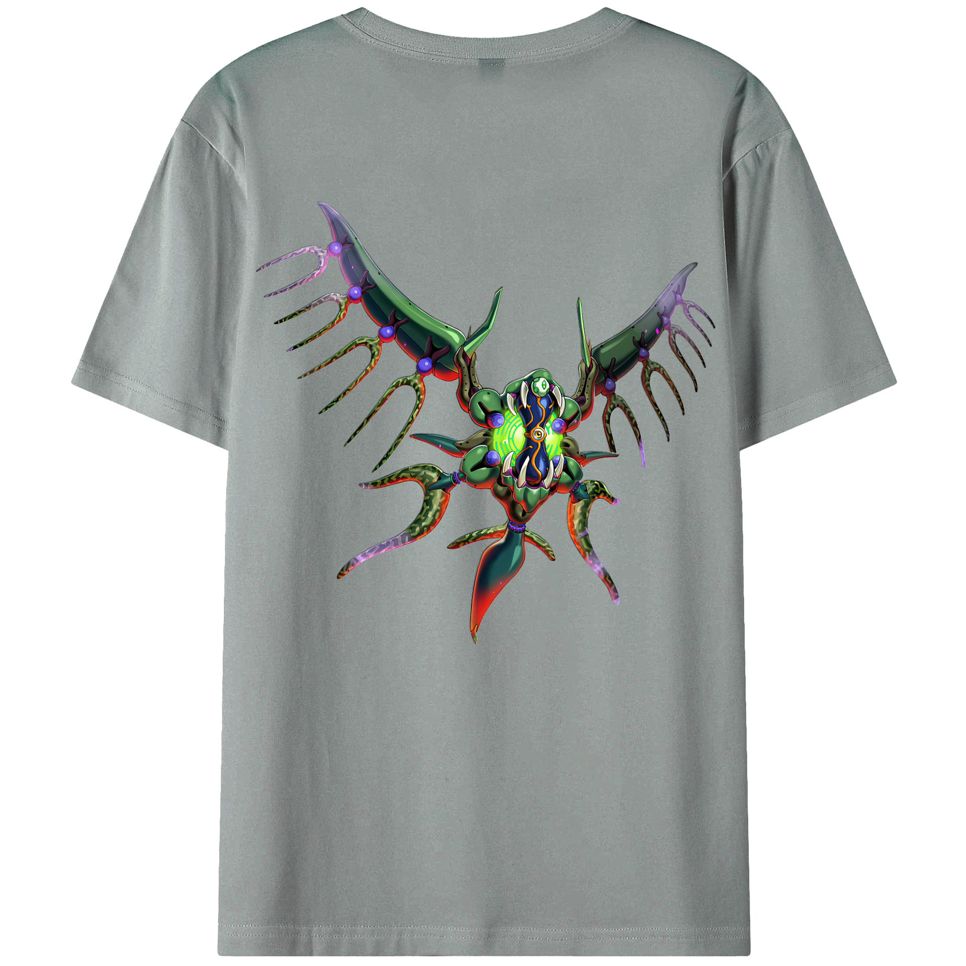 （画像用） 遊☆戯☆王 Yu-Gi-Oh! 綿100％ メンズ半袖Tシャツ（バックプリント） 通気性